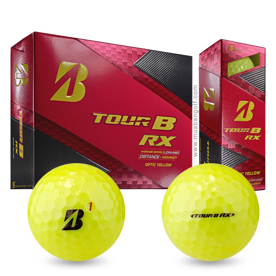 Bóng gôn Bridgestone Tour B RX - Yellow Hộp 12 quả