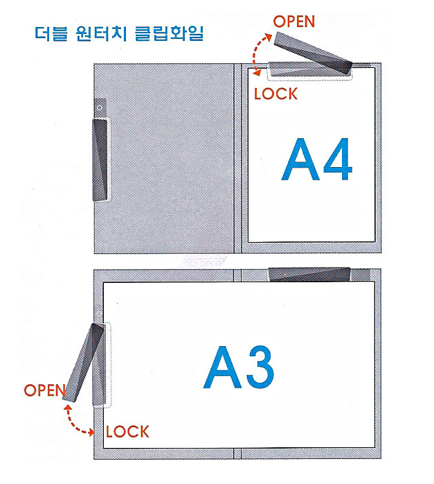 Bìa Double One Touch Clip (Xám Khói) - Morning Glory 79585