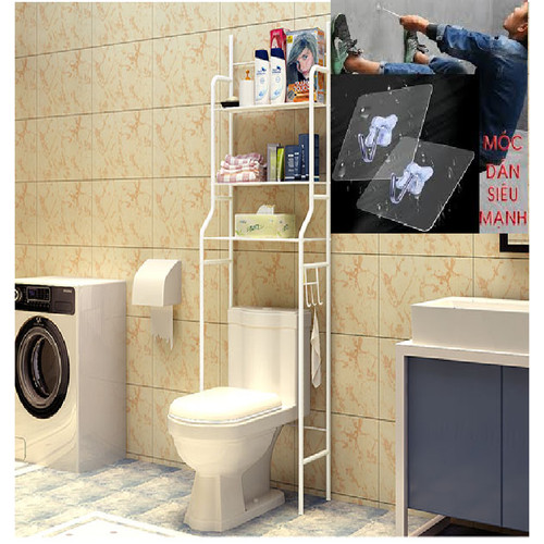 Kệ để đồ nhà tắm nhà vệ sinh sau Toilet thông minh 3 tầng có thể làm kệ để chậu hoa cây cảnh,tặng kèm tấm dán khử mùi nhà vệ sinh. Shop giao mầu ngẫu nhiên