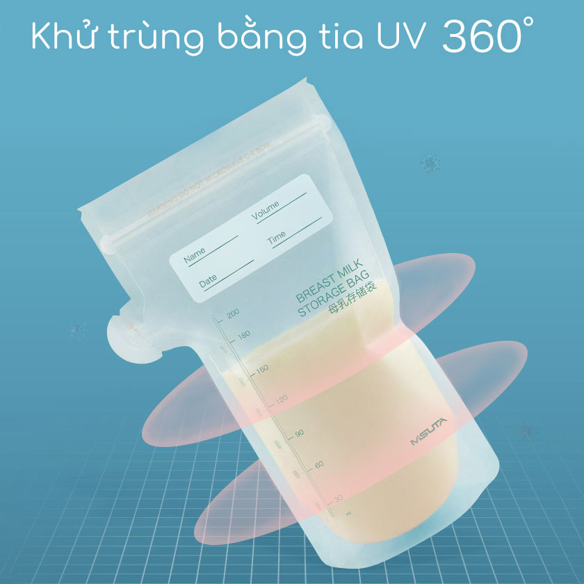 Túi Trữ Sữa 150ml 200ml Có Vòi Đã Khử Trùng Vô Cùng Tiện Lợi Cho Mom