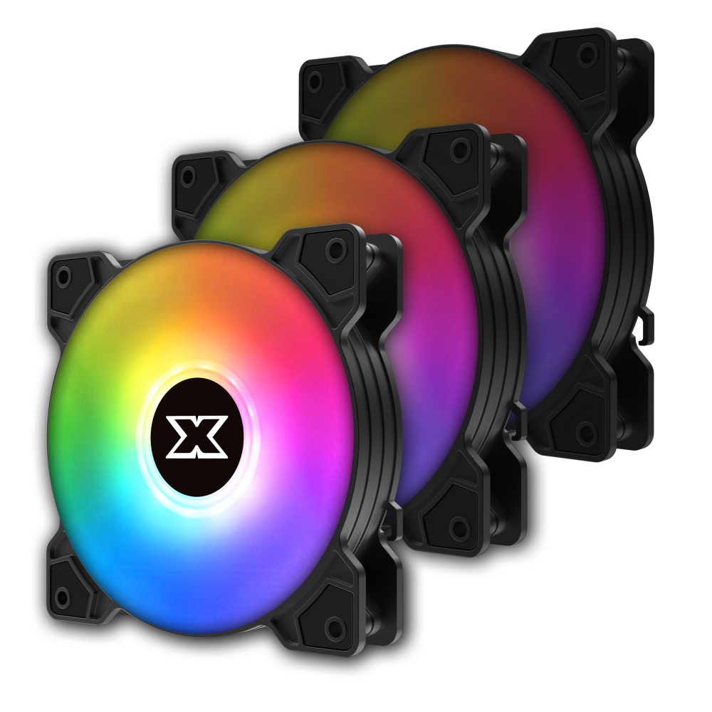 Bộ 3 Fan XIGMATEK STARZ X22A ARGB Black - Hàng Chính Hãng