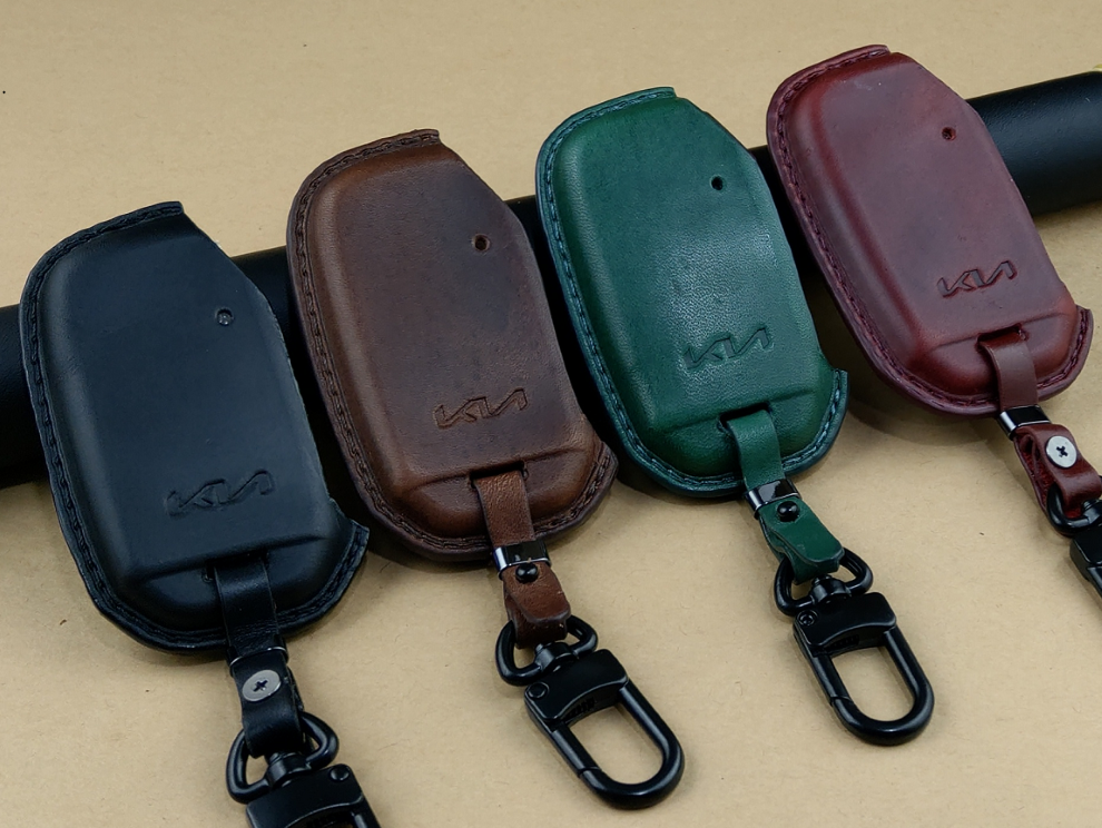 Bao da ép phom Handmade chìa khóa xe ô tô Kia K3 2022 da bò thât giá tận xưởng (có bán sỉ) - hàng chính hãng