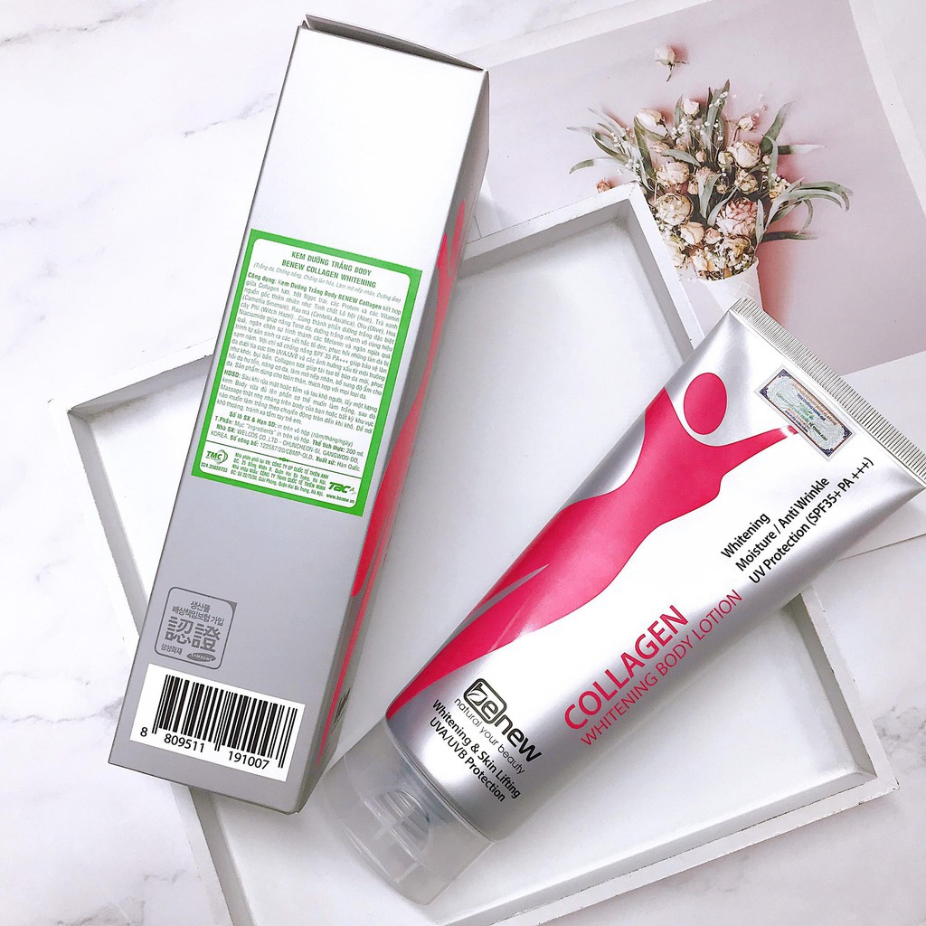 Kem dưỡng thể trắng da nâng cơ tức thì Benew Collagen Whitening 200ml