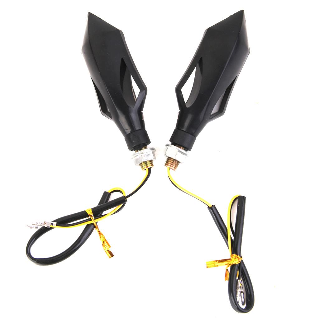 Motorcycle Turn Signals 9 LED Bulb DC 12V Warning Light for