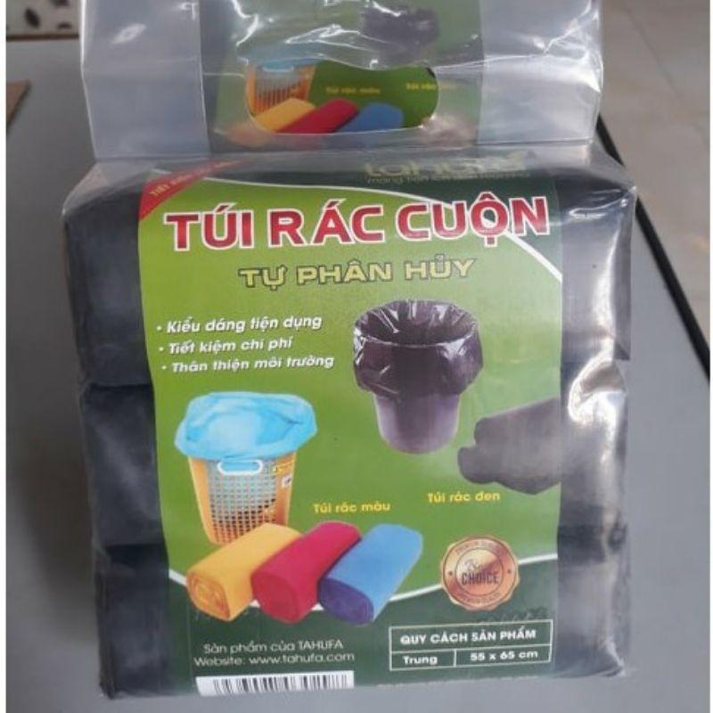 sét 3 cuộn túi rác cuộn tự phân huỷ TAHUFA (1kg)