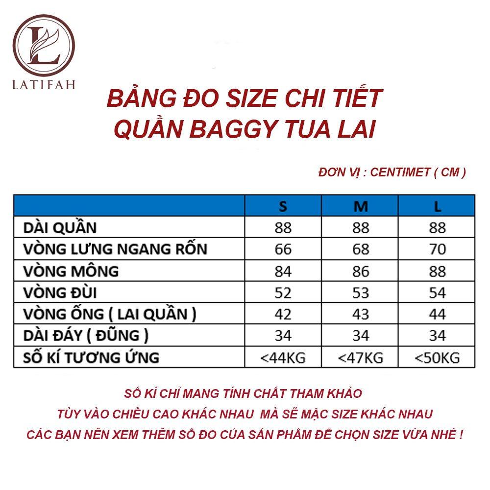 Quần baggy jeans nữ LATIFAH ống rộng trơn tua lai màu trắng bạc QD014