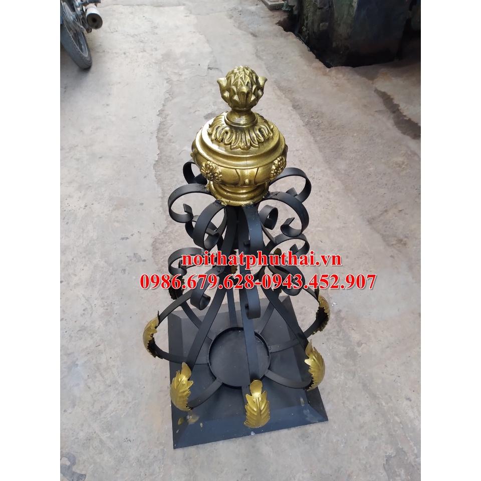 Trụ cổng sắt trang trí