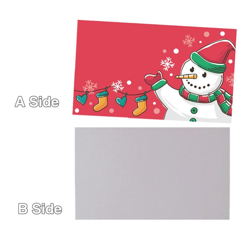 50 Pieces Snowman Cards With Beautiful Appearance, Exquisite Craftsmanship