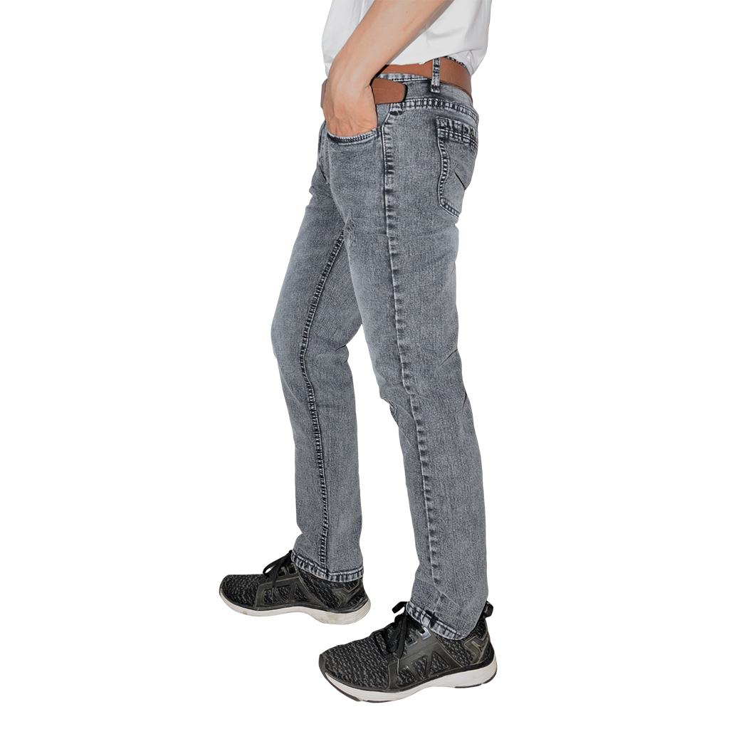 QUẦN JEANS NAM WASH BẠC TRẮNG ĐEN