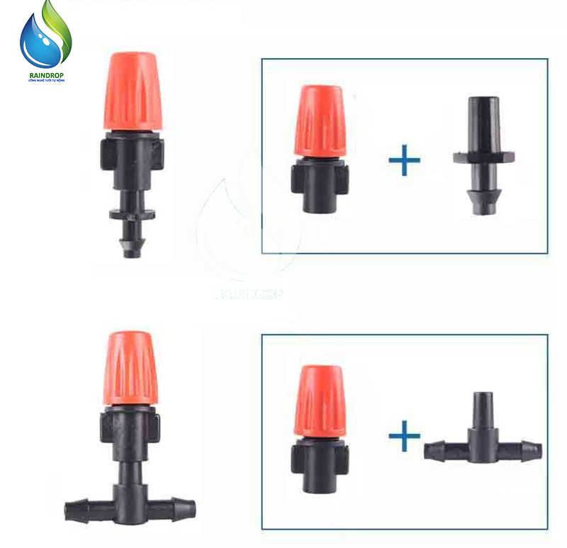 100 Nối thẳng 1 đầu gờ 1 đầu trơn nối đầu phun sương