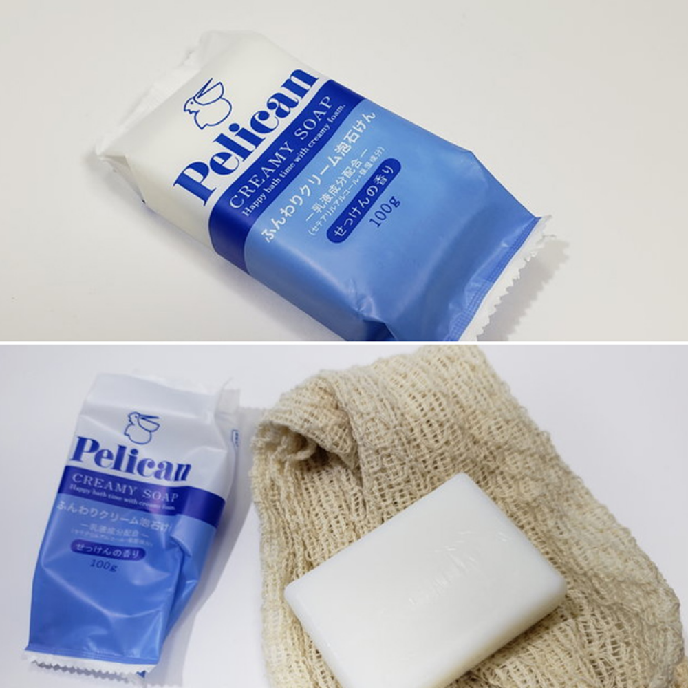 Xà phòng Pelican Creamy Soap 100g chiết xuất từ dầu cọ