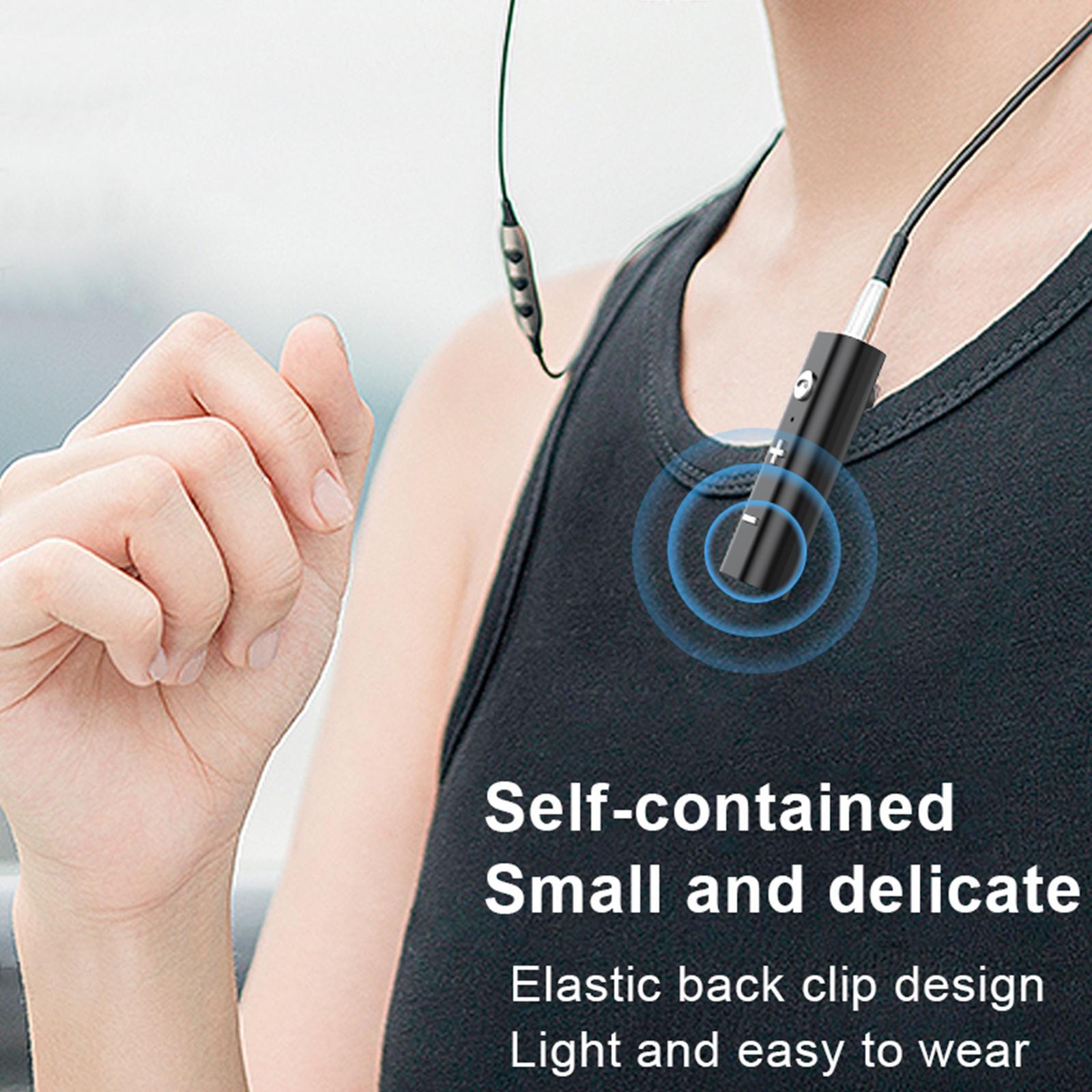 Lavalier Wireless Bluetooth Receiver 3.5mm AUX Audio Stereo Adapter Long , Listing Music: 4-5h