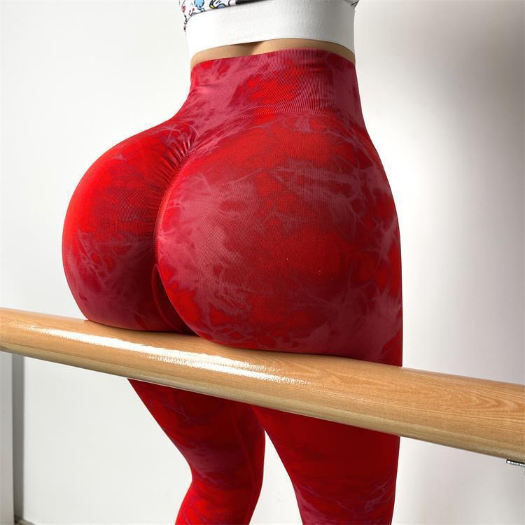 Áo Tập Yoga Thể Thao Thể Thao Co Giãn Gánh Tạ Tập Thể Hình Quần Legging Liền Mạch Thể Thao Tập Gym Quần Thể Dục Chạy Hông Đẩy Lên