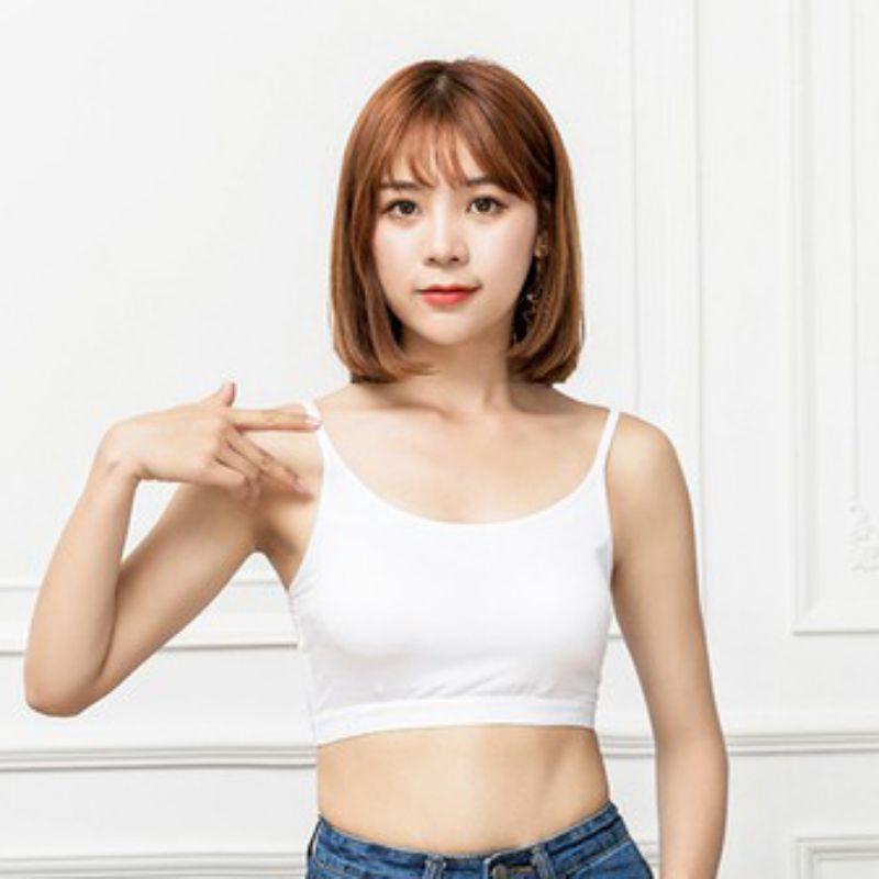 Áo ngực không gọng thoải mái tập yoga với miếng lót ngực