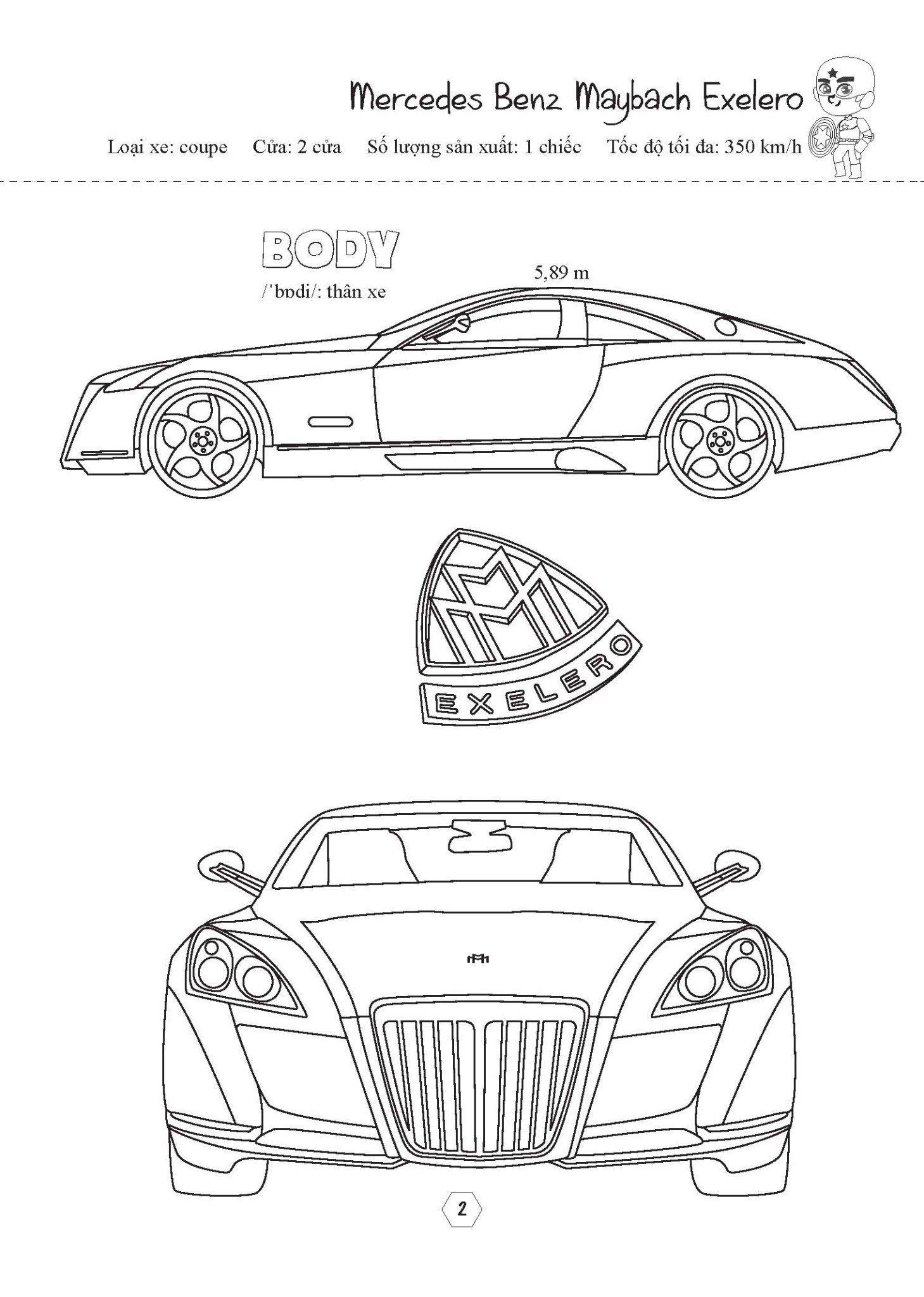 Tô Màu Phương Tiện Giao Thông - Siêu Xe Cực Ngầu  - Super Cool Super Cars