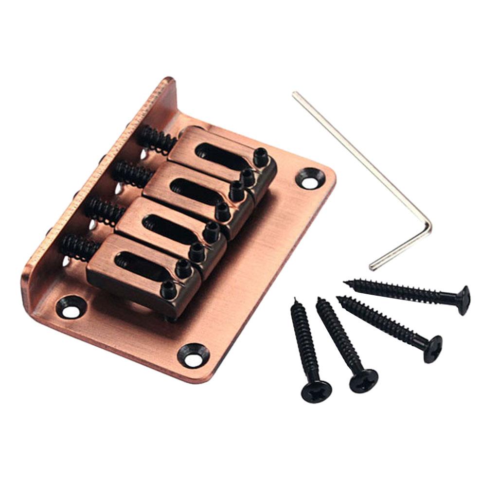 4 String Vintage Bass Bridge for Cigar Box Guitar Ukulele Parts & Accessory