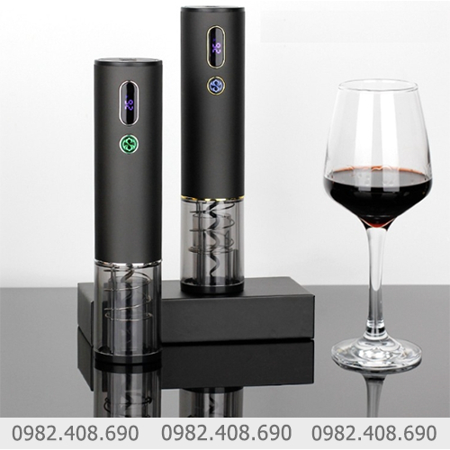 Mở rượu vang tự động thông minh với màn hình hiển thị nhiệt độ và độ ẩm