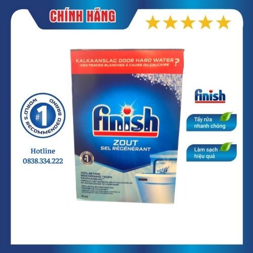 [HCM] Muối rửa chén Finish Dishwasher Salt 4kg