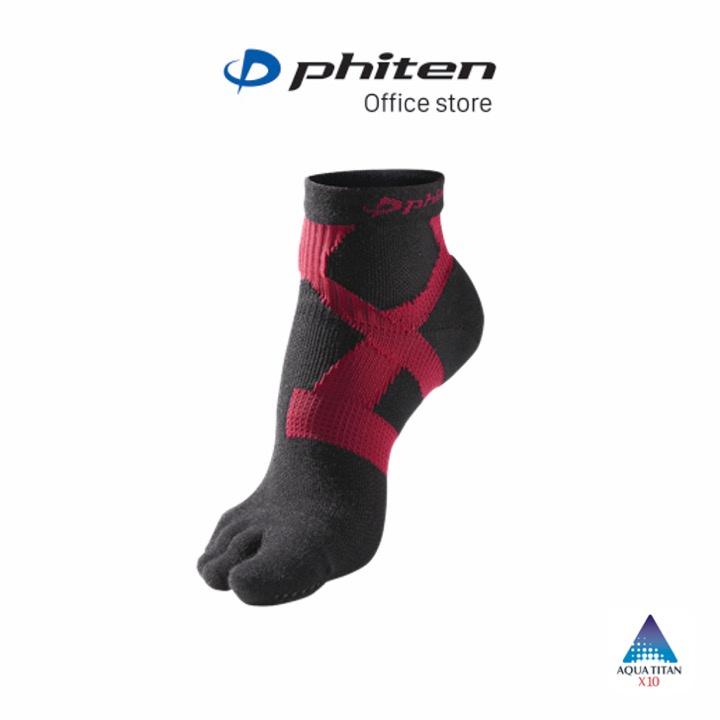 Tất chạy bộ xỏ ngón Phiten socking racer slim - Tiêu chuẩn