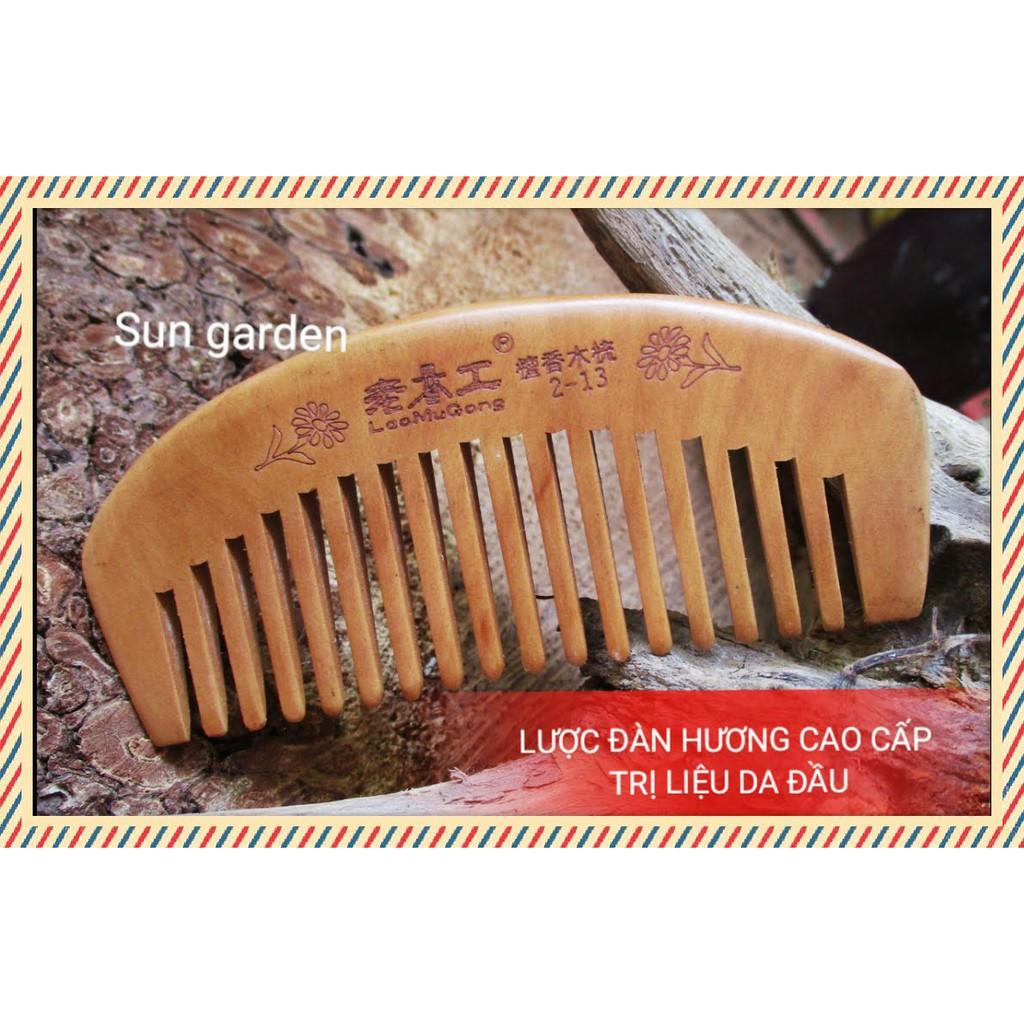 LƯỢC GỖ ĐÀN HƯƠNG CHẢY TÓC CHỐNG TĨNH ĐIỆN