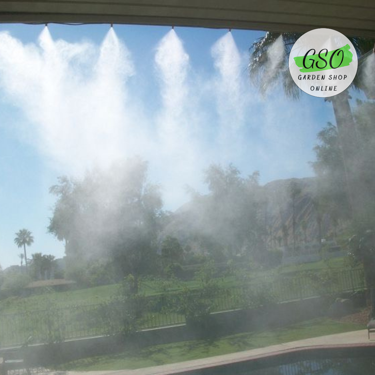 Bộ KÍT phun sương tăng áp tưới lan, cây cảnh 10 đầu béc kèm bơm