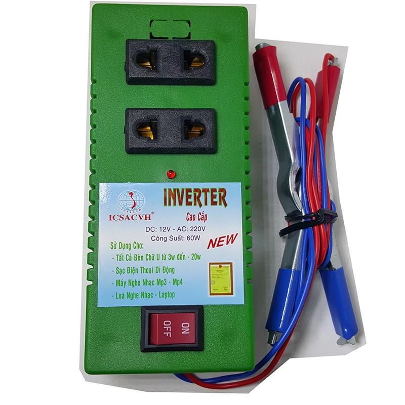 Bộ Chuyển Điện Inverter 12V Ra 220V Công Suất 60W