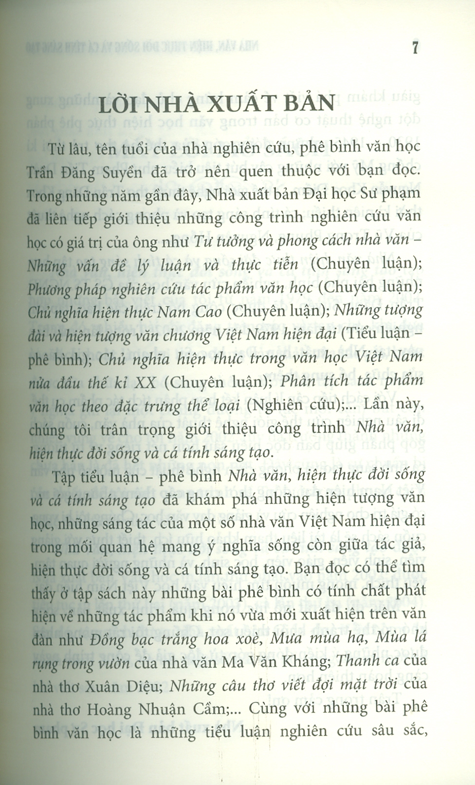 Nhà Văn, Hiện Thực Đời Sống Và Cá Tính Sáng Tạo