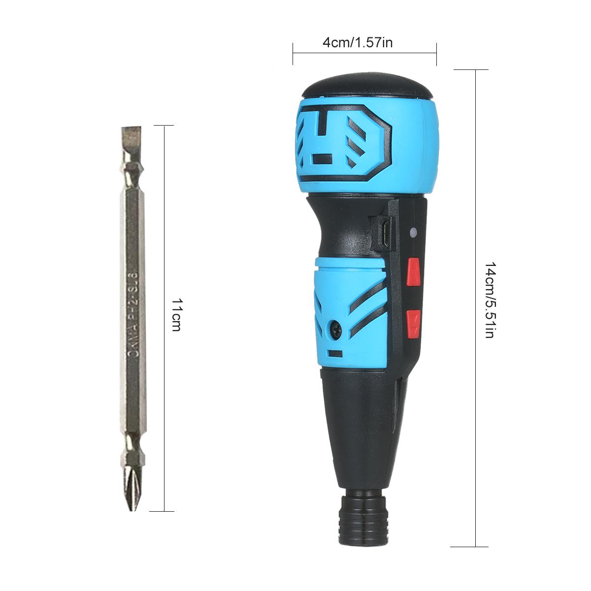 Cordless Screwdriver USB Rechargeable Mini Electric Screwdriver Portable Handheld Power Drill Screwdriver with LED Light