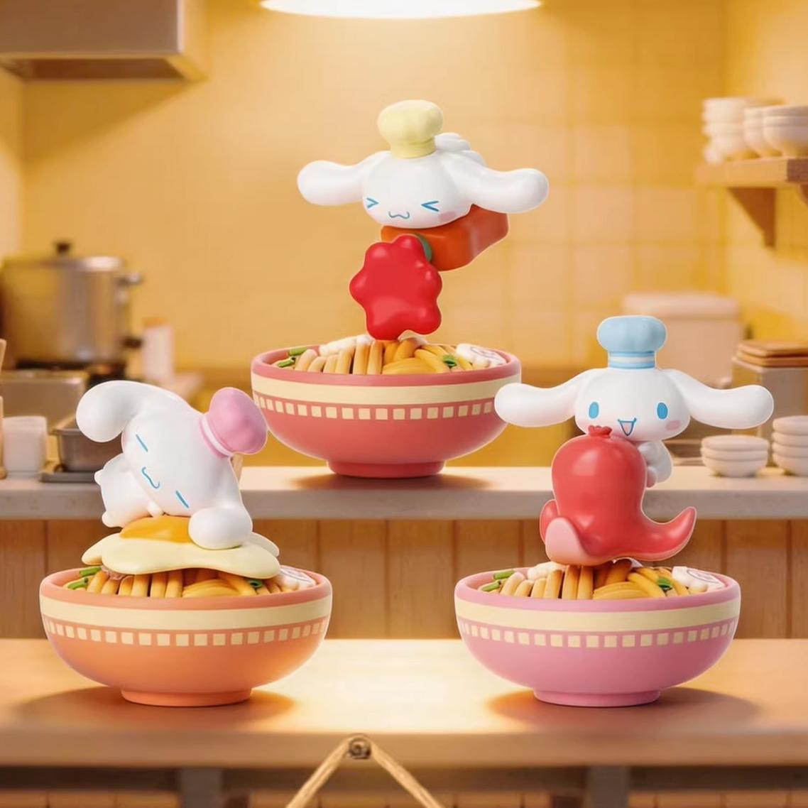 Blindbox Mô Hình Cinnamoroll - Energetic Ramen - Bubble Bean - Moetch MB33