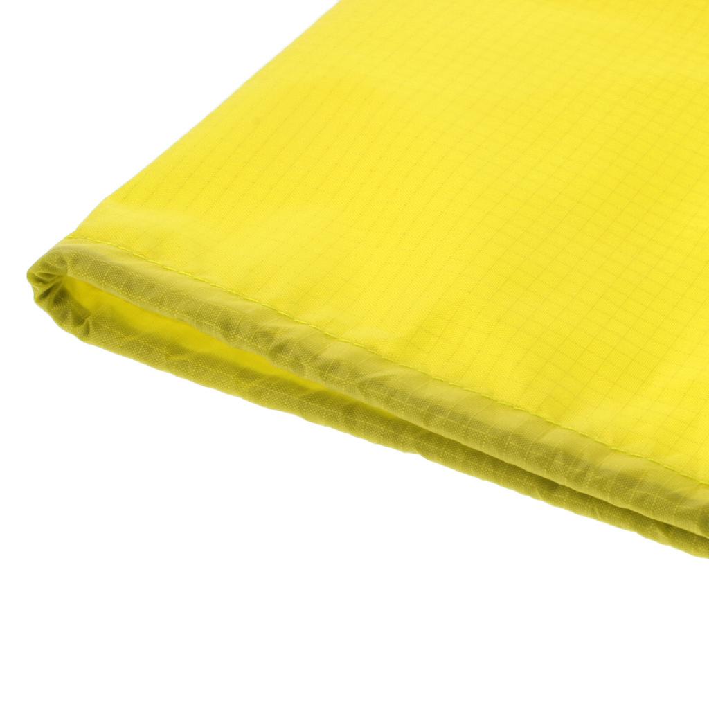 2xWaterproof Drawstring Storage Bag Stuff Bag for Clothes Shoes yellow