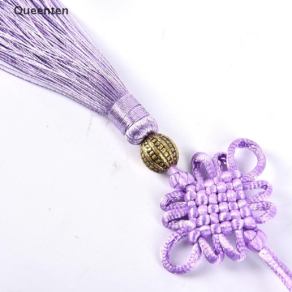 Queenten 2pcs Chinese Knot Jubilant Tassel Home Decoration Pendant DIY Craft Tassel Fringe VN