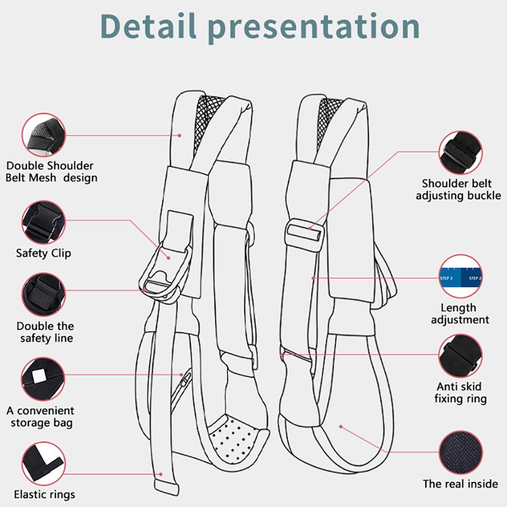 Em Bé Sơ Sinh Sling Bọc Với Bộ Điều Chỉnh Mềm Đơn Vai Đa Năng Treo Áo Tập Đi Trẻ Em Tàu Sân Bay Dây