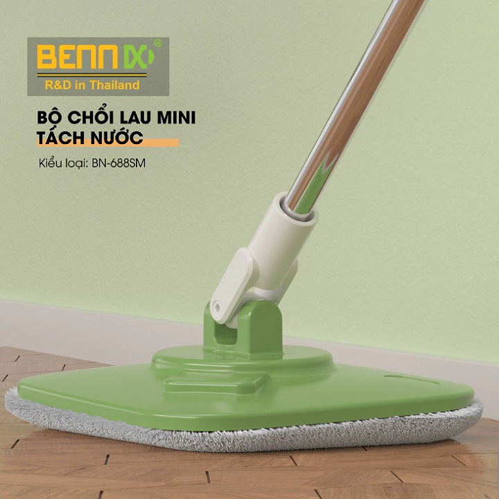 Bộ chổi lau nhà tách nước bẩn mini thông minh Bennix BN-688SM