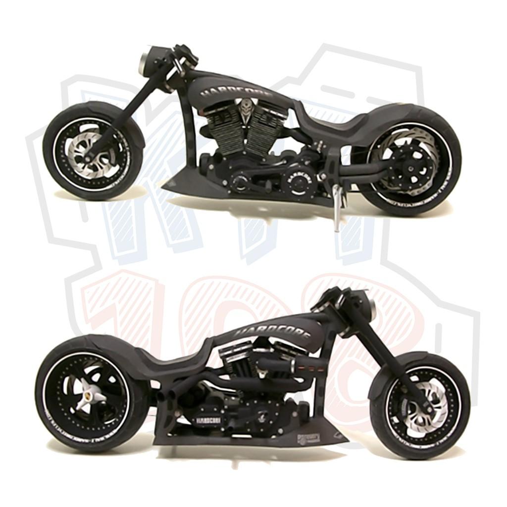 Mô hình giấy xe máy Mille Miglia Custom Chopper