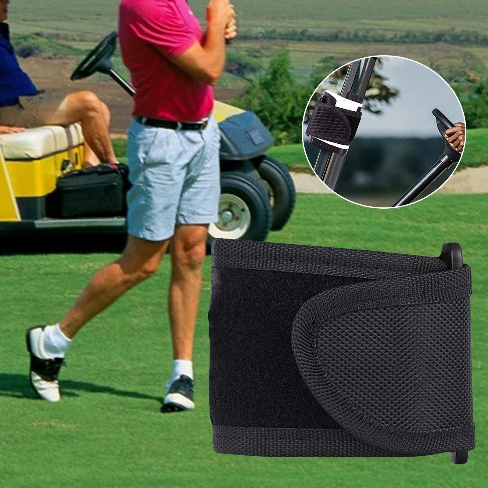 Golf Rangefinder Strap Range Device Bar Rail Black No Hole
