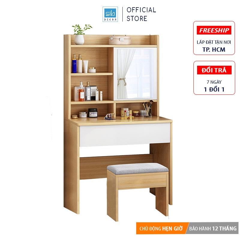 Bàn Trang Điểm, Làm Việc Đa Năng Hiện Đại Cho Phòng Ngủ SIB Decor (Tặng Kèm Ghế Bọc Nệm)