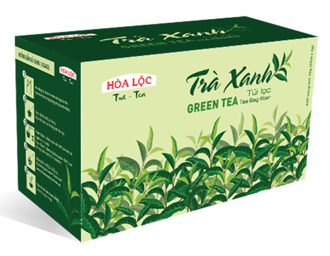 Trà Hòa Lộc Trà Xanh túi lọc - hộp 25 gói