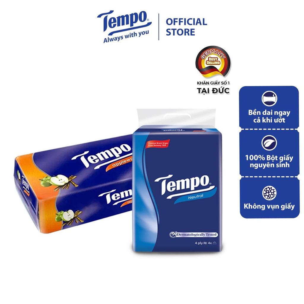 1 Lốc Tempo cao cấp Giấy vệ sinh Toipa & 1 Lốc Khăn giấy rút Softpack