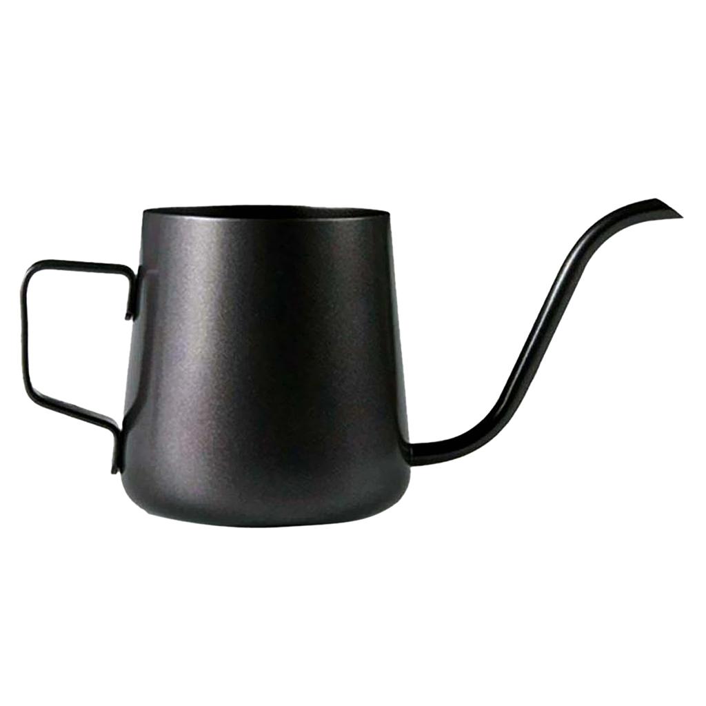 Gooseneck Narrow Spout Hand Drip Coffee Pot Stainless Steel Kettle 240ml