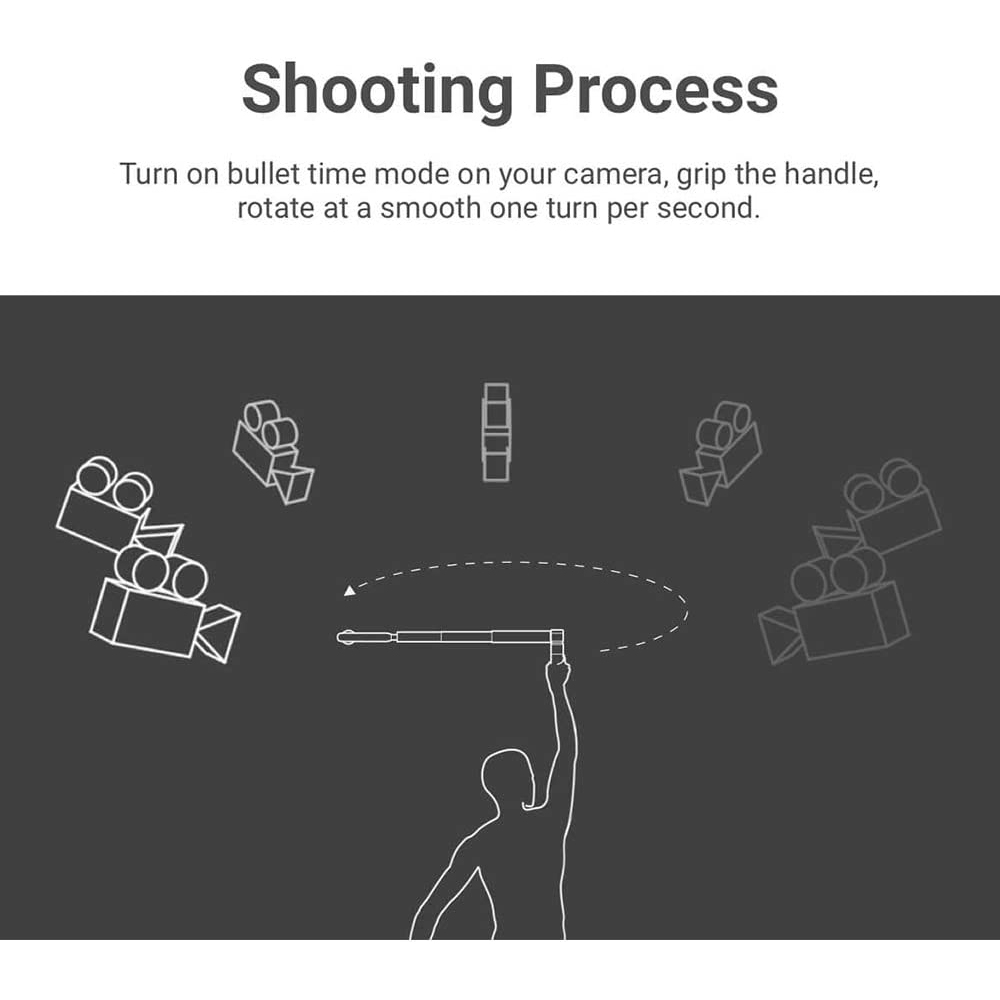 TAY CẦM QUAY 360 ĐỘ INSTA360 BULLET TIME - HÀNG CHÍNH HÃNG