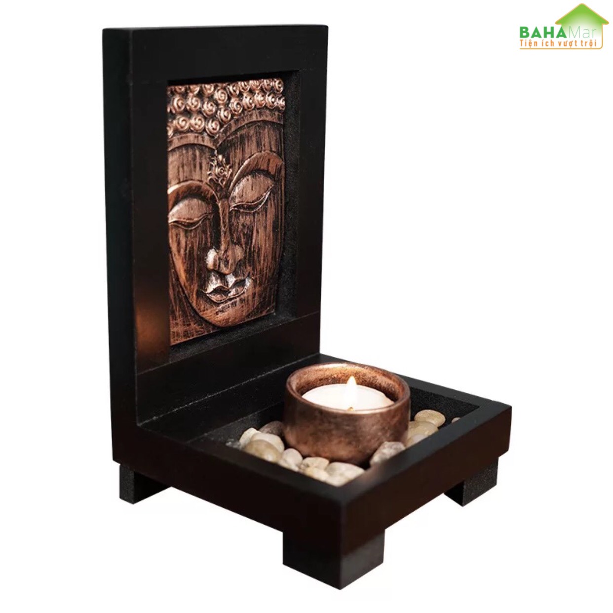 DECOR TRANG TRÍ HÌNH MẶT PHẬT ĐỐT NẾN PHONG CÁCH THIỀN "BAHAMAR" Mang lại một không gian Thiền thanh thoát trang trí vào không gian và tạo ra một yên tĩnh,