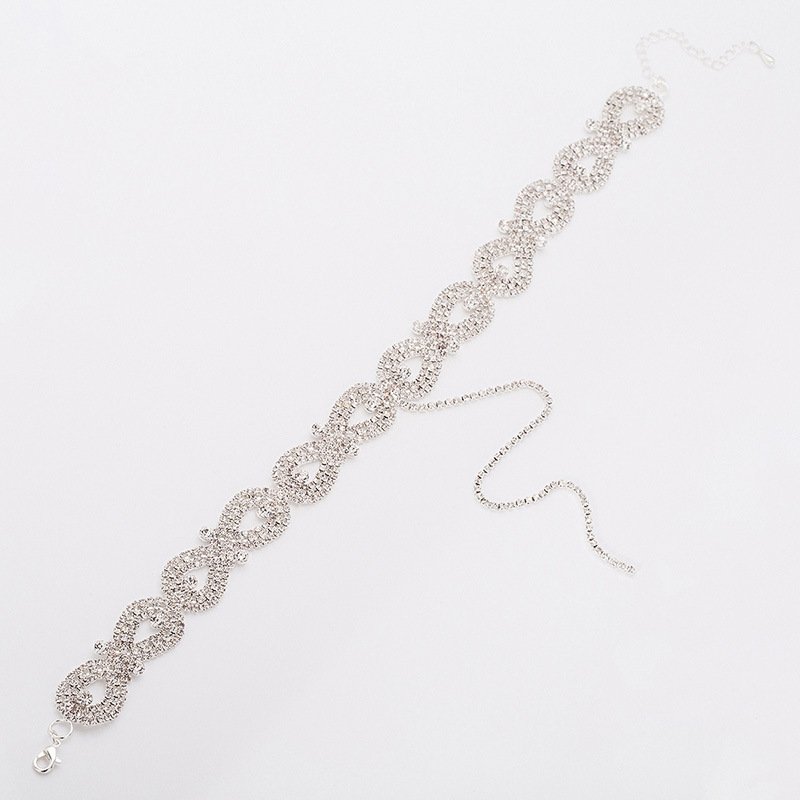Vòng cổ choker số 8 full đá bó sát sexy mẫu mới độc đáo