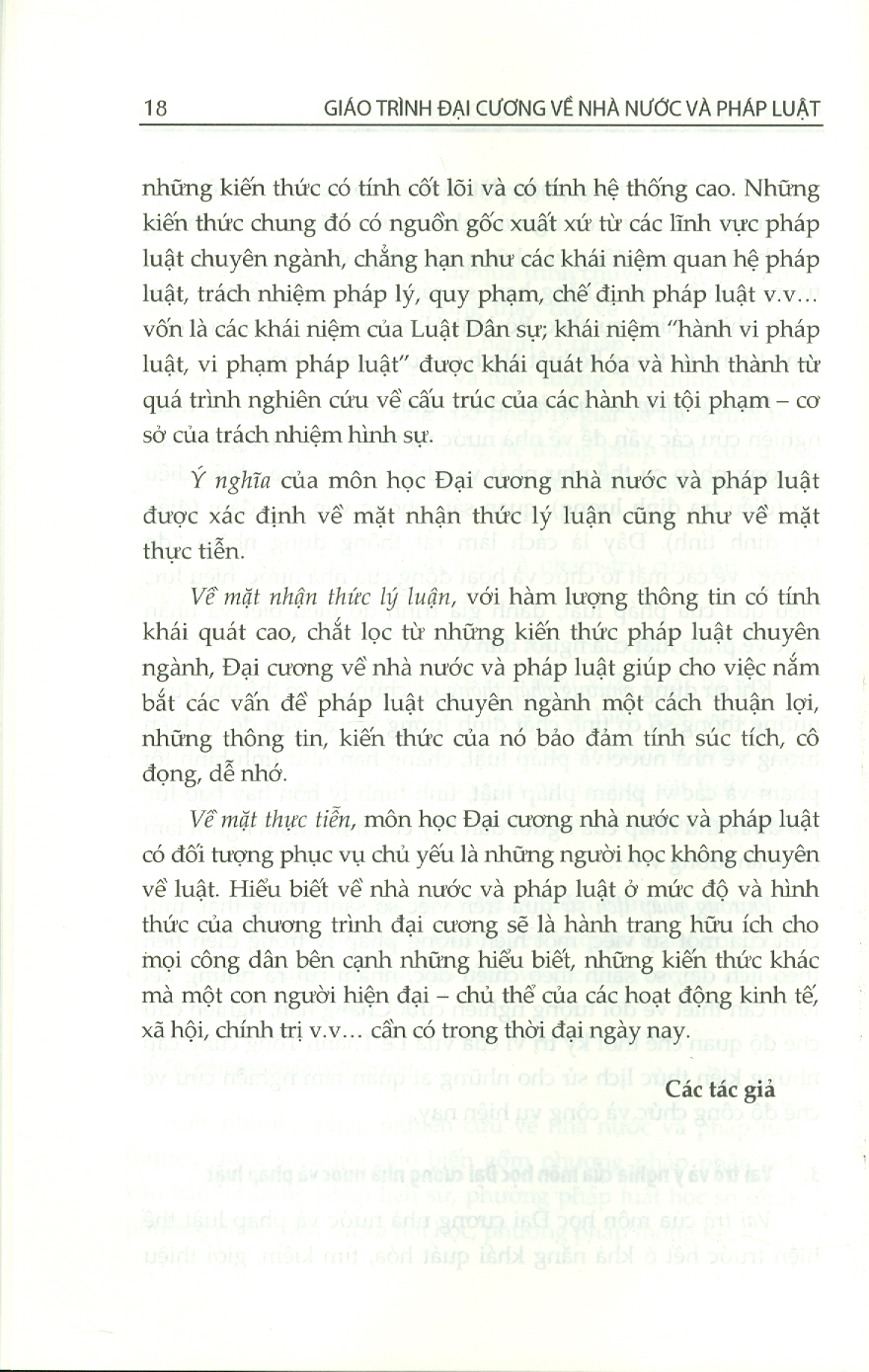 Sách - Giáo trình Đại cương về nhà nước và pháp luật (Tái bản lần thứ nhất)