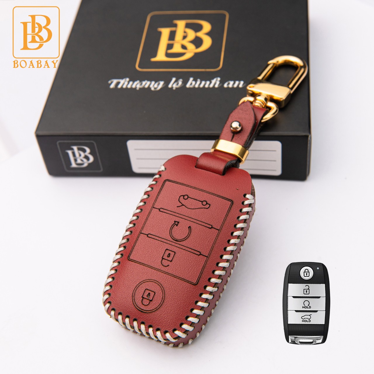 BAO DA CHÌA KHOÁ Ô TÔ KIA Seltos, Sonet 21- 23 Caren 23 Da bò thật hàng cao cấp bảo hành về da nhiều màu sắc- BB