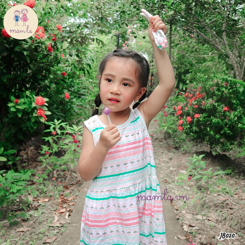 Đầm thun sát nách đính nơ 2 bên vai Jumping Beans