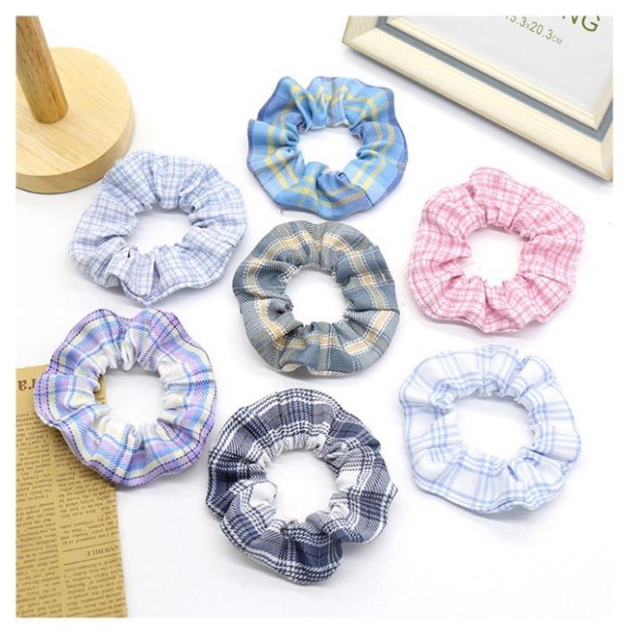 Cột Tóc Scrunchies Caro Đẹp - Dây Buộc Tóc Scrunchie Set Dễ Thương Giá Rẻ (Có Bán Sỉ