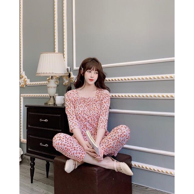 Đồ bộ mặc ở nhà chất lụa hàn