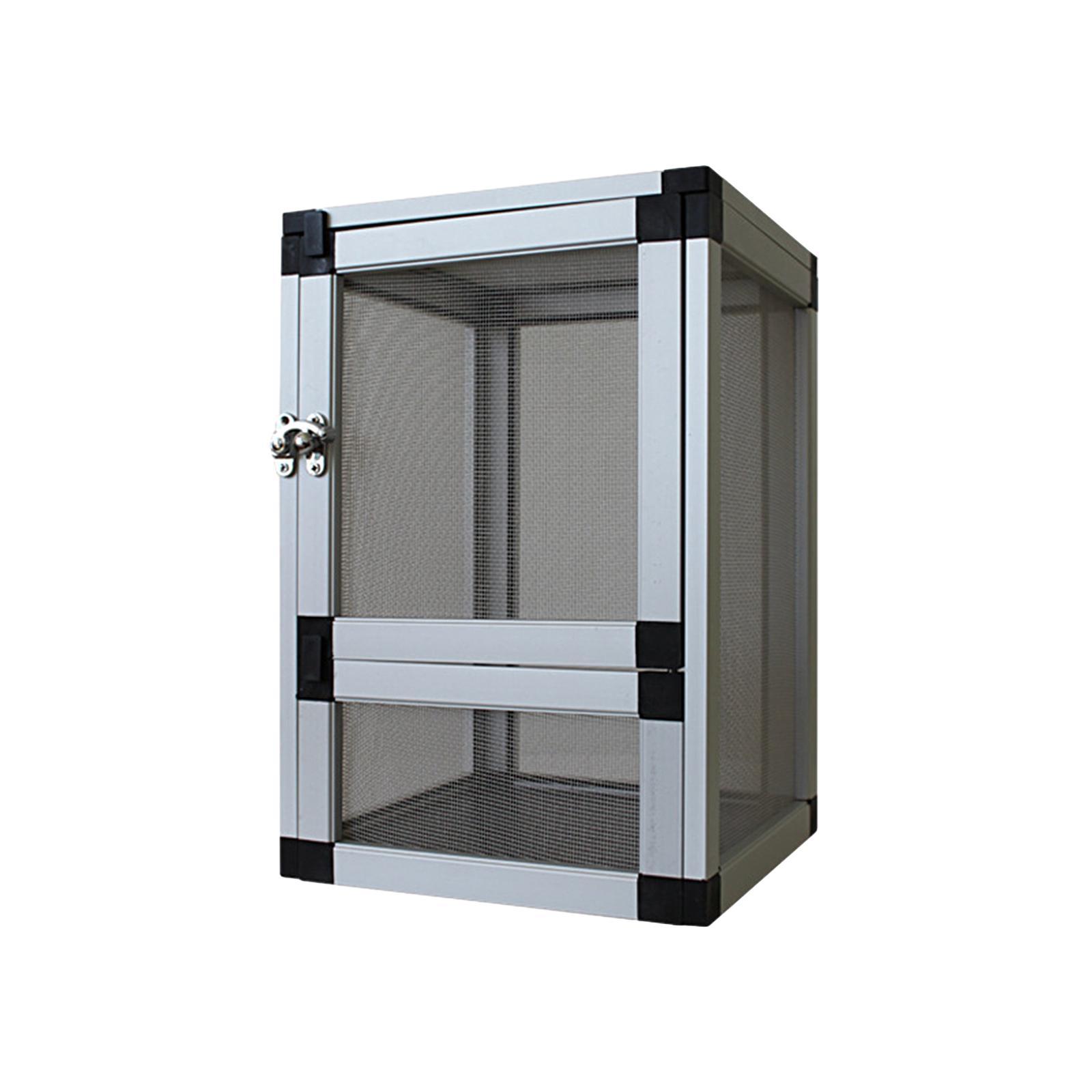 Reptiles Habitat Reptile Cage Storage Ventilation Feeding Air Screen Cages Breeding Box for Frog Snake Bearded Dragon Butterflies Hermit