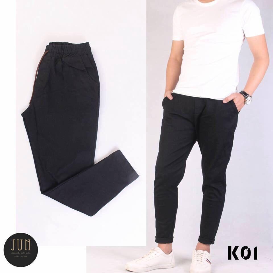 QUẦN KAKI LƯNG CHUN ỐNG CÔN CO GIẢN HÌNH THẬT