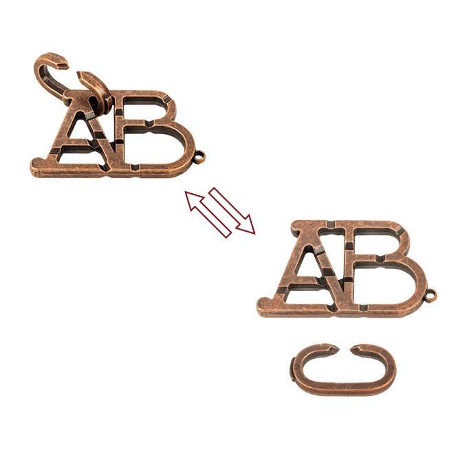 Đồ chơi trí tuệ_Thử thách trí não_The Letter ABC - Hanayama Puzzle_Hack não &amp; Xoắn não_IQ Toys_Giải đố_Thông minh Tư Duy